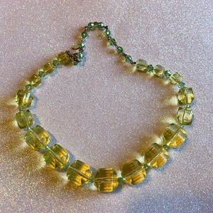 Tarina Tarantino Green Lucite Necklace
